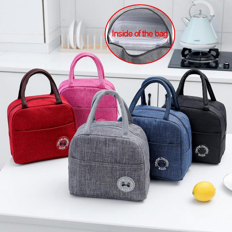Bán Sỉ 10 Chiếc Túi Giữ Lạnh Năng Hoa Văn Trưa Di Động Cách Nhiệt Túi Đựng Đồ Ăn Trưa Nhiệt Thực Phẩm Dã Ngoại Trưa Túi Nữ Trẻ Em