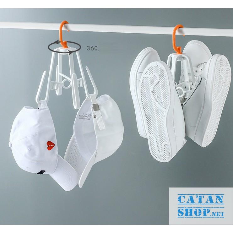 Móc phơi giày dép xoay 360 độ cao cấp, móc treo giày dép đa năng tiện lợi sạch sẽ, tiết kiệm diện tích nhà bạn