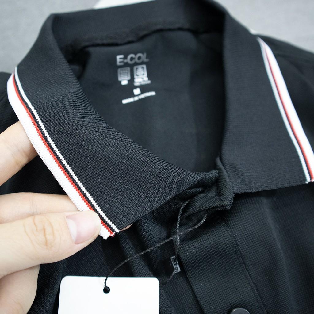 Áo thun Polo nam trơn cổ bẻ vải cá sấu Cotton
