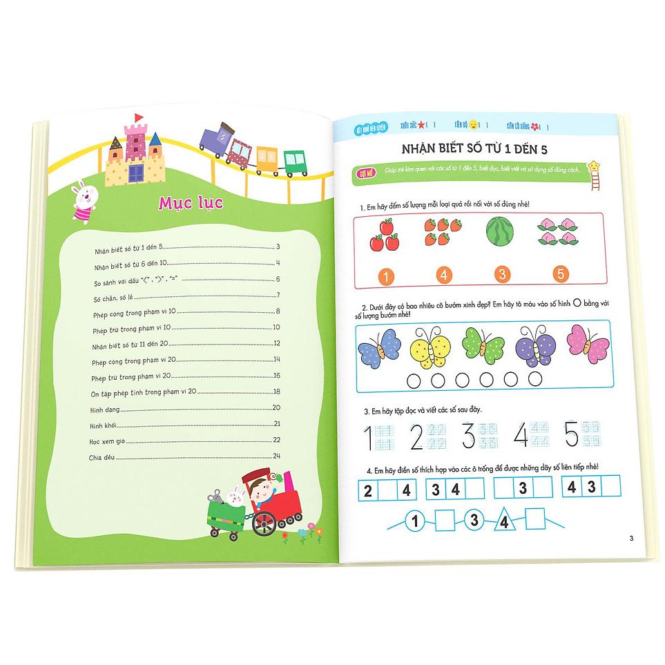 Bé Vào Lớp 1 - Bé Học Toán (Dành Cho Bé Từ 4-6 Tuổi)