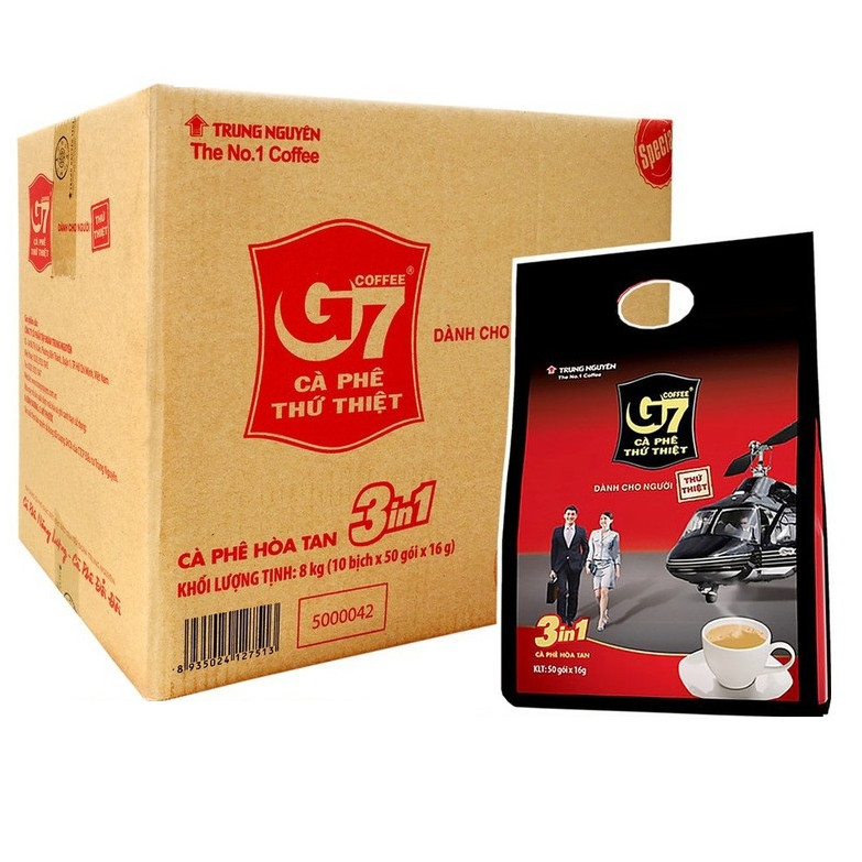 Cà phê hòa tan G7 3in1 - Thùng 10 Bịch