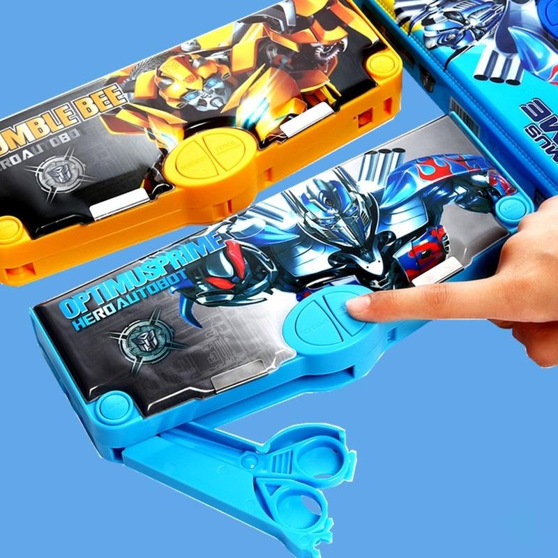 Hộp Bút Cute Đa Năng Nhiều Ngăn Transformers Biến Hình BU04