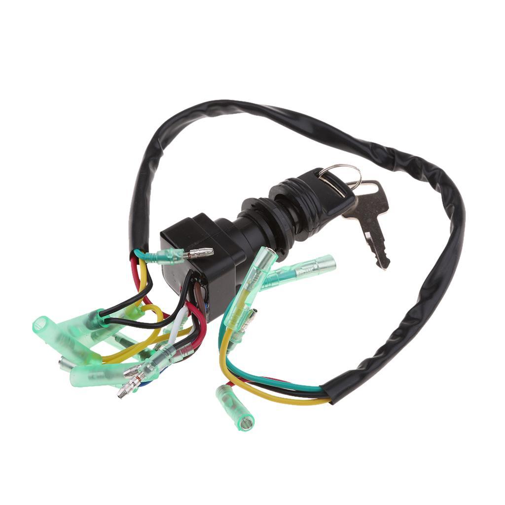 2X 1 Set Ignition Switch Key Replacement for Outboard PN 703-82510-43-00