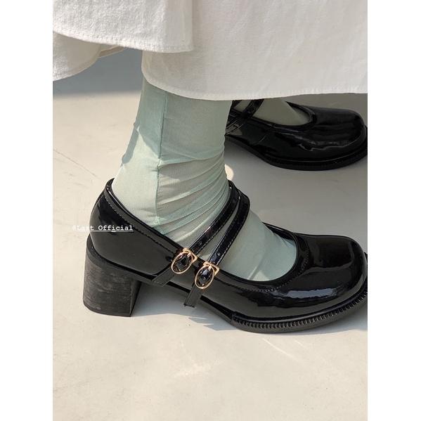 Giày Marry Jane da bóng cao 5.5 cm