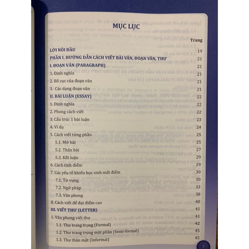 Sách - bài luận mẫu tiếng anh dành cho học sinh trung học phổ thông chuyên 3 miền Bắc - Trung - Nam