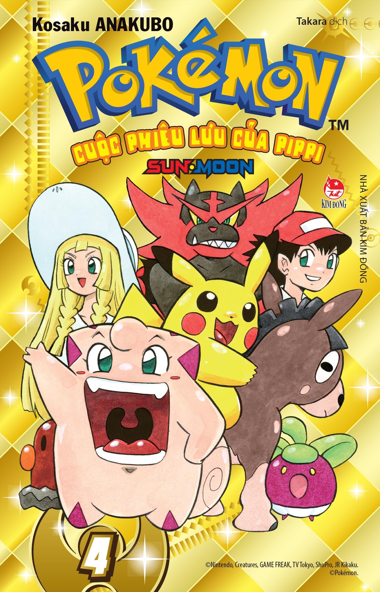 Sách - Pokémon - Cuộc Phiêu Lưu Của Pippi Sun.Moon - Tập 4