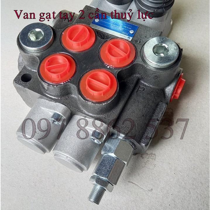 Van gạt tay thuỷ lực 2 cần ren 21mm