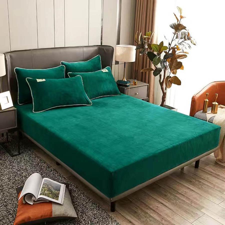 Dép Nỉ Mùa Đông Ấm Áp Thun Trang Bị Tấm Bảo Vệ Nệm Da Siêu Mềm Ấm Cúng Vua Kích Thước Giường Và Vỏ Gối