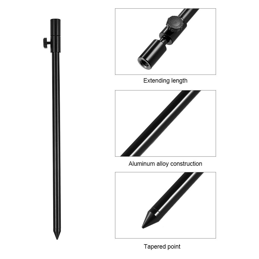 Bộ báo động cá cắn câu Cảnh báo bằng âm thanh và đèn led với loa đầu ra cao, thanh bằng hợp kim nhôm