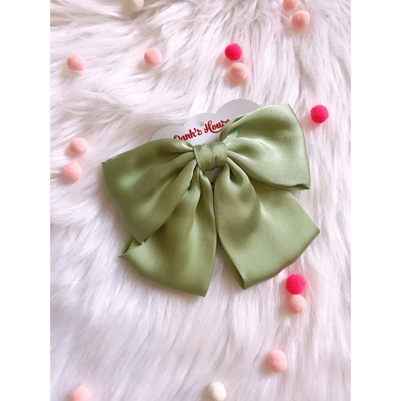 Kẹp nơ lụa satin size lớn