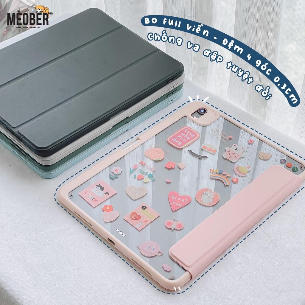Bao da nam châm iPad, tháo rời 2 mảnh cho Pro 11, Mini 6, Air 4 5, 10.2 inch - Có khe sạc bút, mặt lưng trong