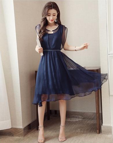 Hàng nhập Cao cấp - Đầm Maxi voan lụa Trang Nhã HATI - DM091