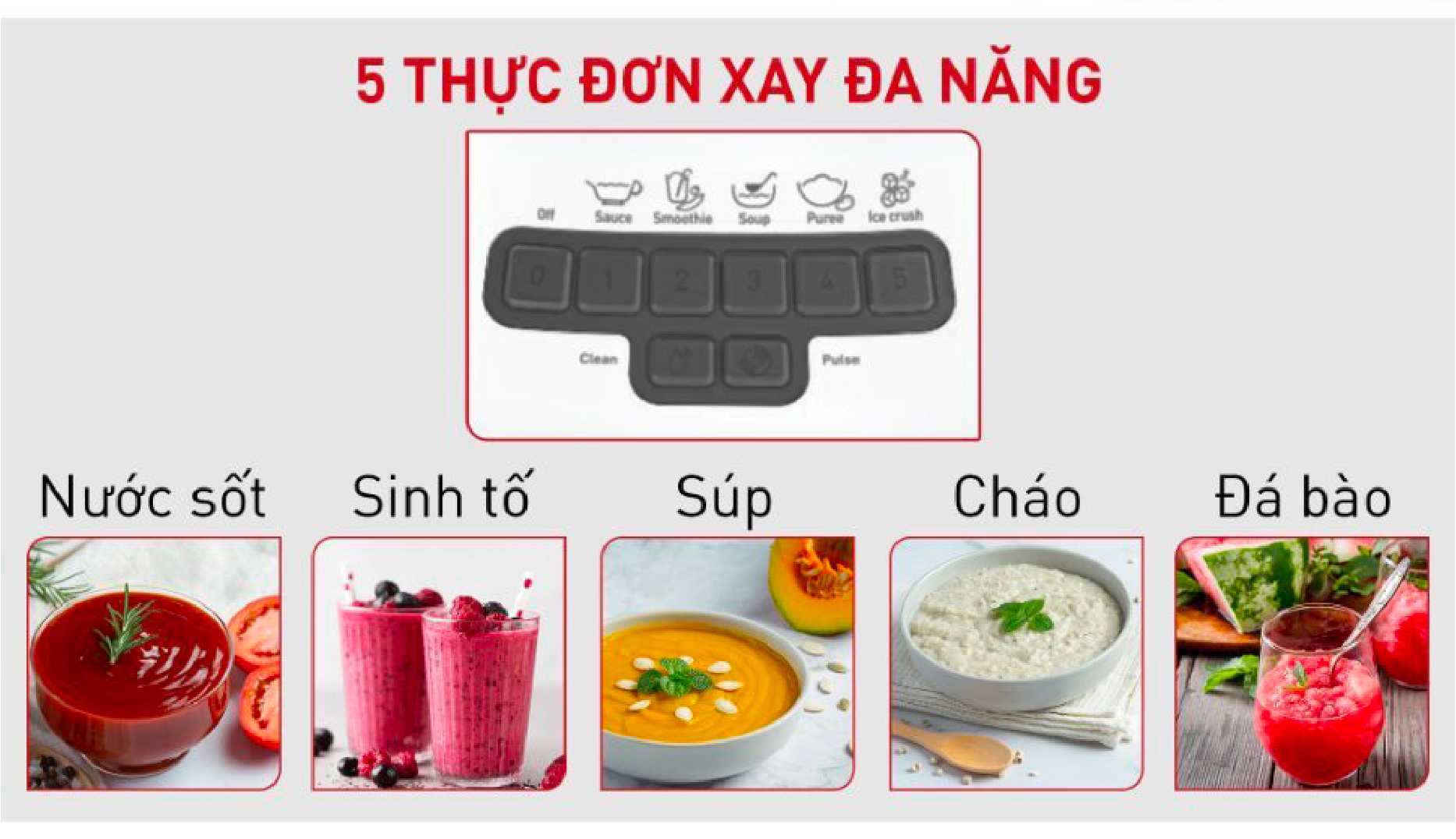 Máy xay sinh tố, xay thịt, xay thực phẩm Tefal BL47YB66, 800W, 2L - Hàng chính hãng