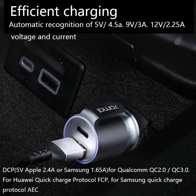 Tẩu Sạc Điện Thoại Nhanh 70MAI USB Type-C QC3.0 Cho 70MAI A500S A800S D06 M300 D07 M500