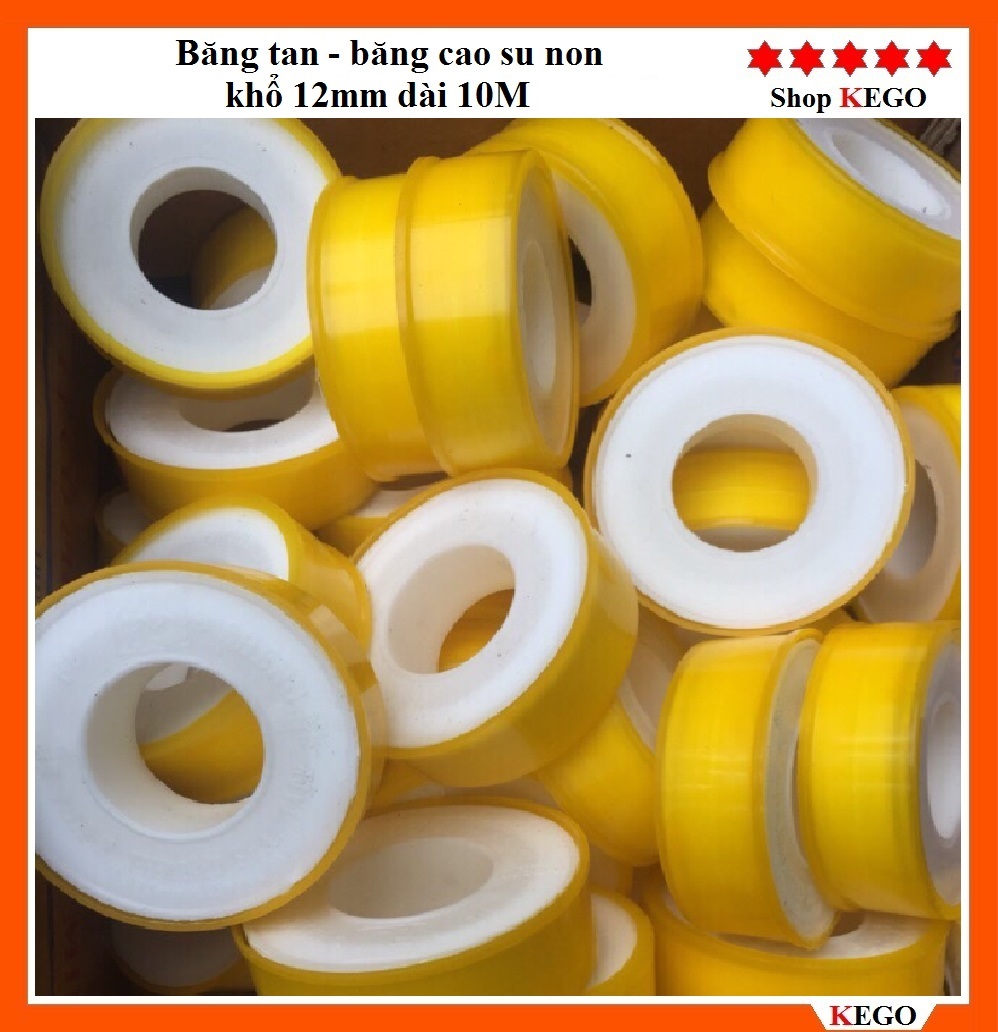Băng tan, băng cao su non khổ 12mm dài 10M