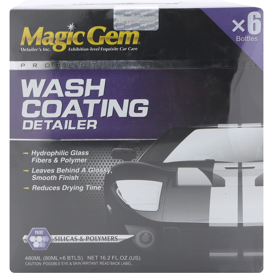 Nước Rửa Xe Chống Bám Nước Mưa Wash Coating Detailer Magic Gem M3602-B6 (6 chai x 80ml)