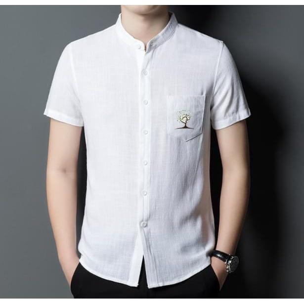 ÁO SƠ MI ĐŨI TAY NGẮN 4 MÀU DÀY MỊN ĐẸP CAO CẤP MẪU MỚI HOT TREND 2022 mã số 19
