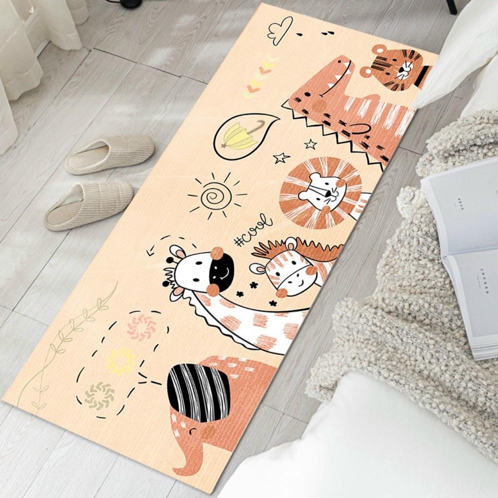 Thảm chân giường CHO BÉ thảm trải trang trí chân giường phòng ngủ chất vải bali cao cấp 80cm x 200cm