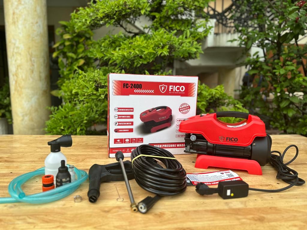 MÁY XỊT RỬA XE CAO ÁP 2.400W FC-2400 FICO -HÀNG CHÍNH HÃNG