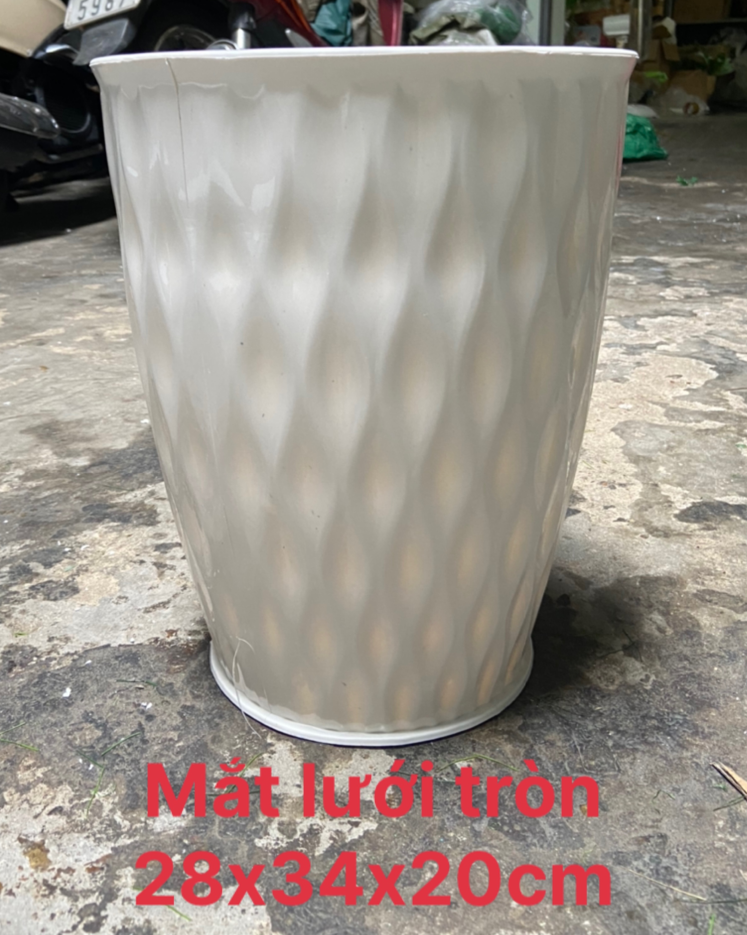 Chậu nhựa trồng cây, chậu nhựa trang trí - kích thước lớn 28cm và 33cm