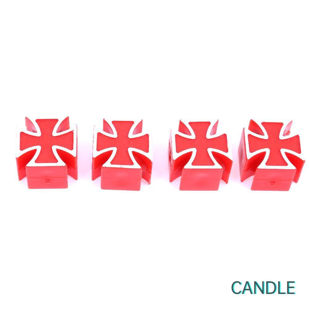 Bộ 4 Nắp Van Bánh Xe Hình Chữ Thập