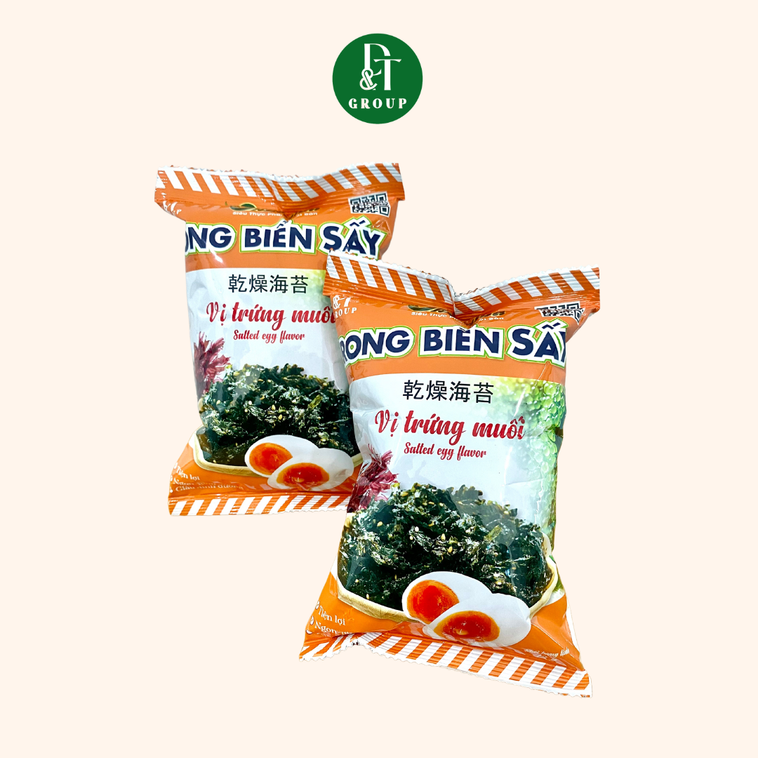 Gói rong biển sấy khô Okinawa vị trứng muối 12g - ăn liền DTFood