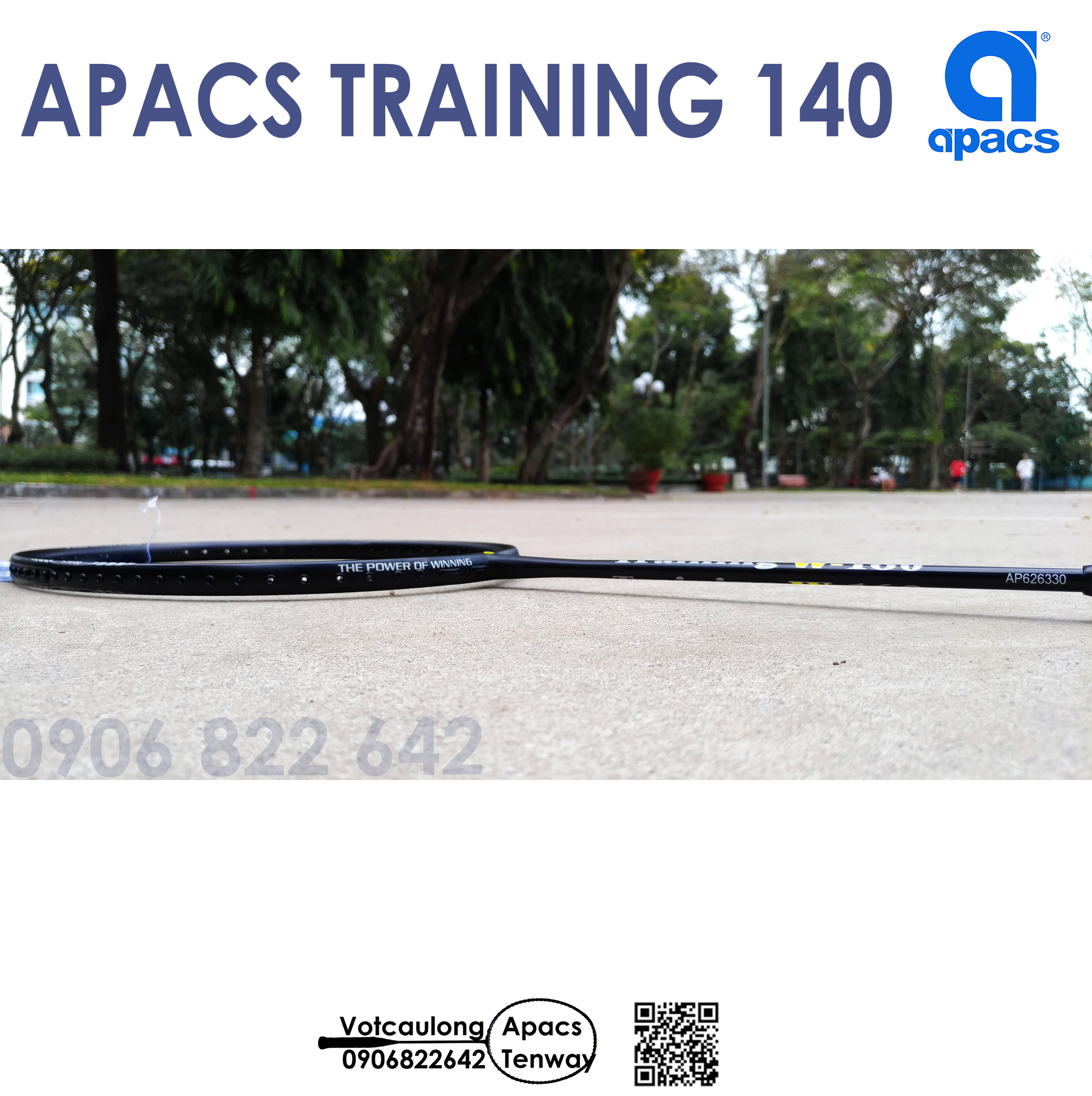 Vợt tập cầu lông Apacs Training w140 | Cải thiện khả năng điều vợt, tăng sức mạnh cho cú đánh