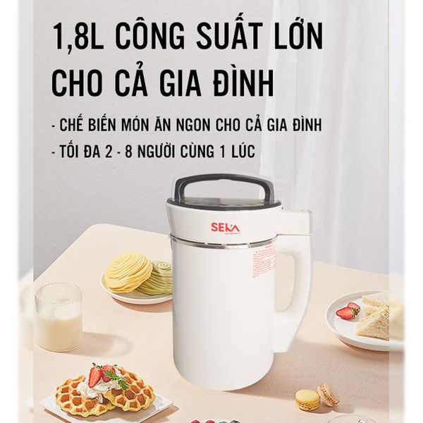 MÁY LÀM SỮA HẠT ĐA NĂNG SEKA LN-D28 10 CHẾ ĐỘ SIÊU TIỆN TRONG 1 CHIẾC MÁY - Hàng Chính Hãng