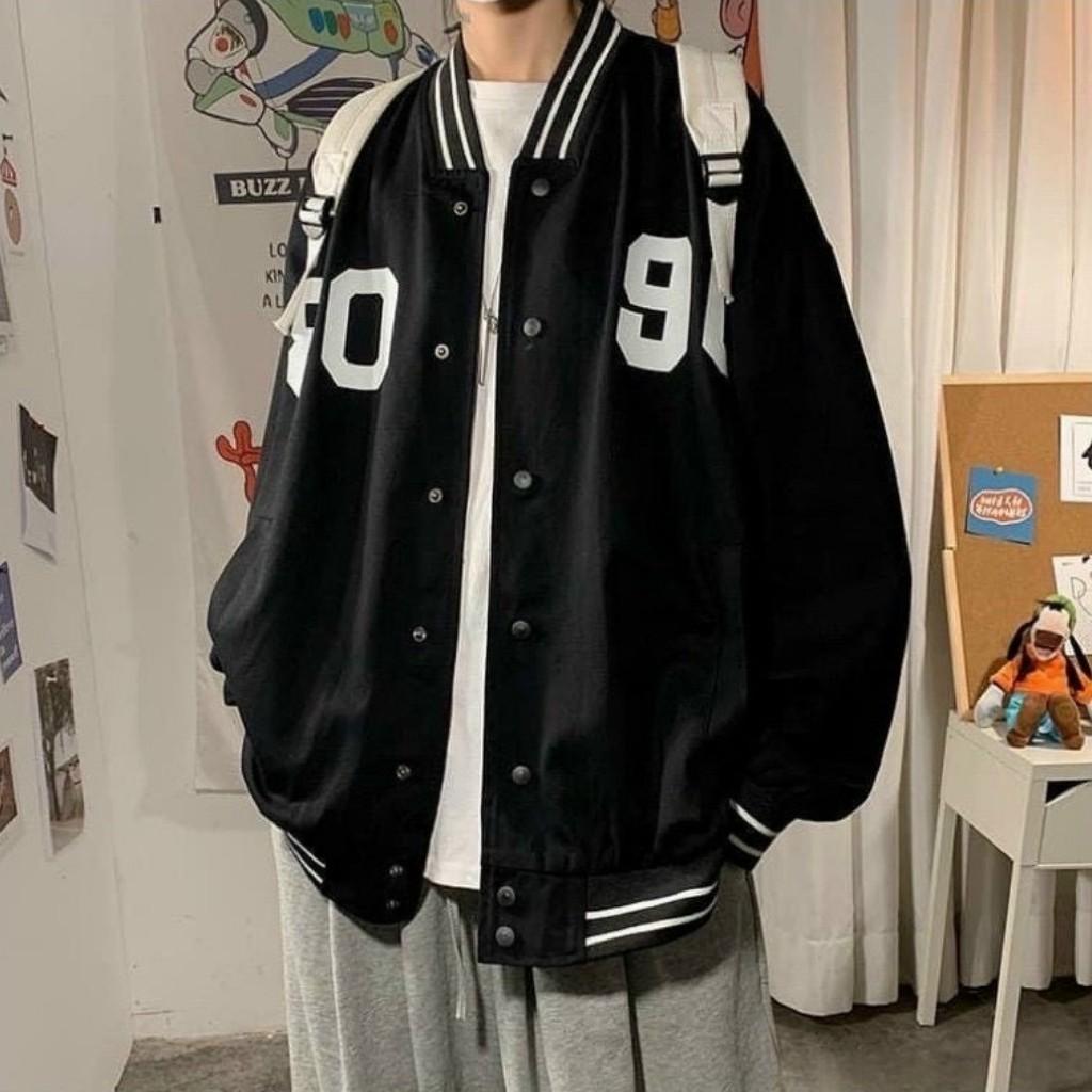Áo bomber jacket khoác dù form rộng 2 lớp style Unisex cho nam nữ JK03