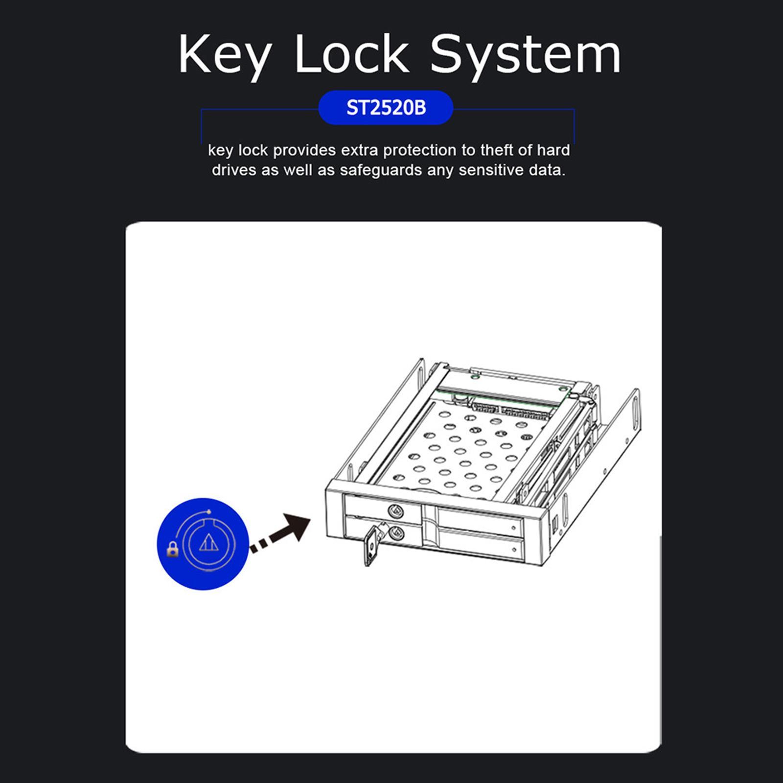 Hot Swap PC Bay Adapter Rack for 2.5" HDD/ Hard Drive