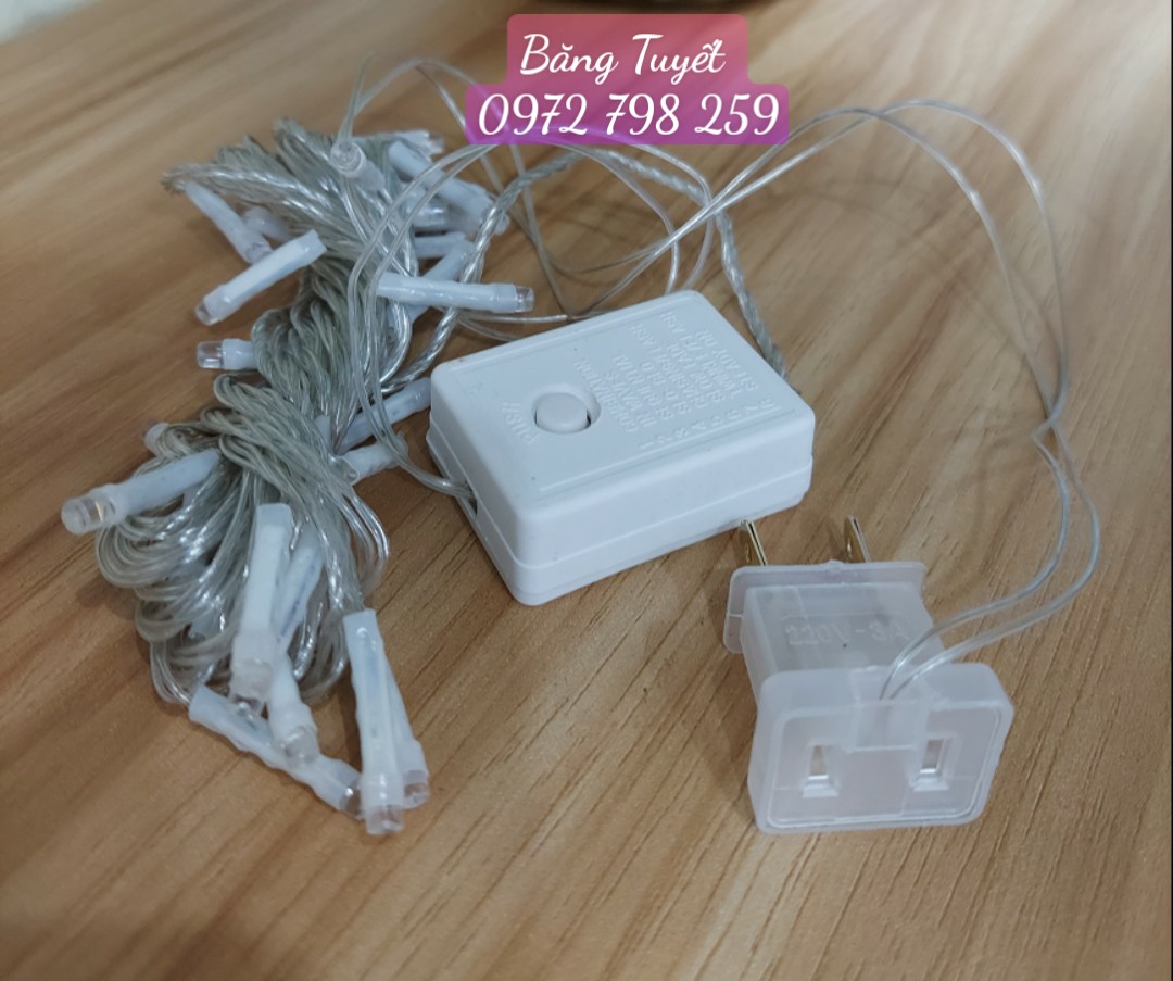 ĐÈN CHỚP LED DÂY BẨY MÀU 5M CÓ CHỈNH CHẾ ĐỘ NHÁY , CÓ CHÂN CẮM