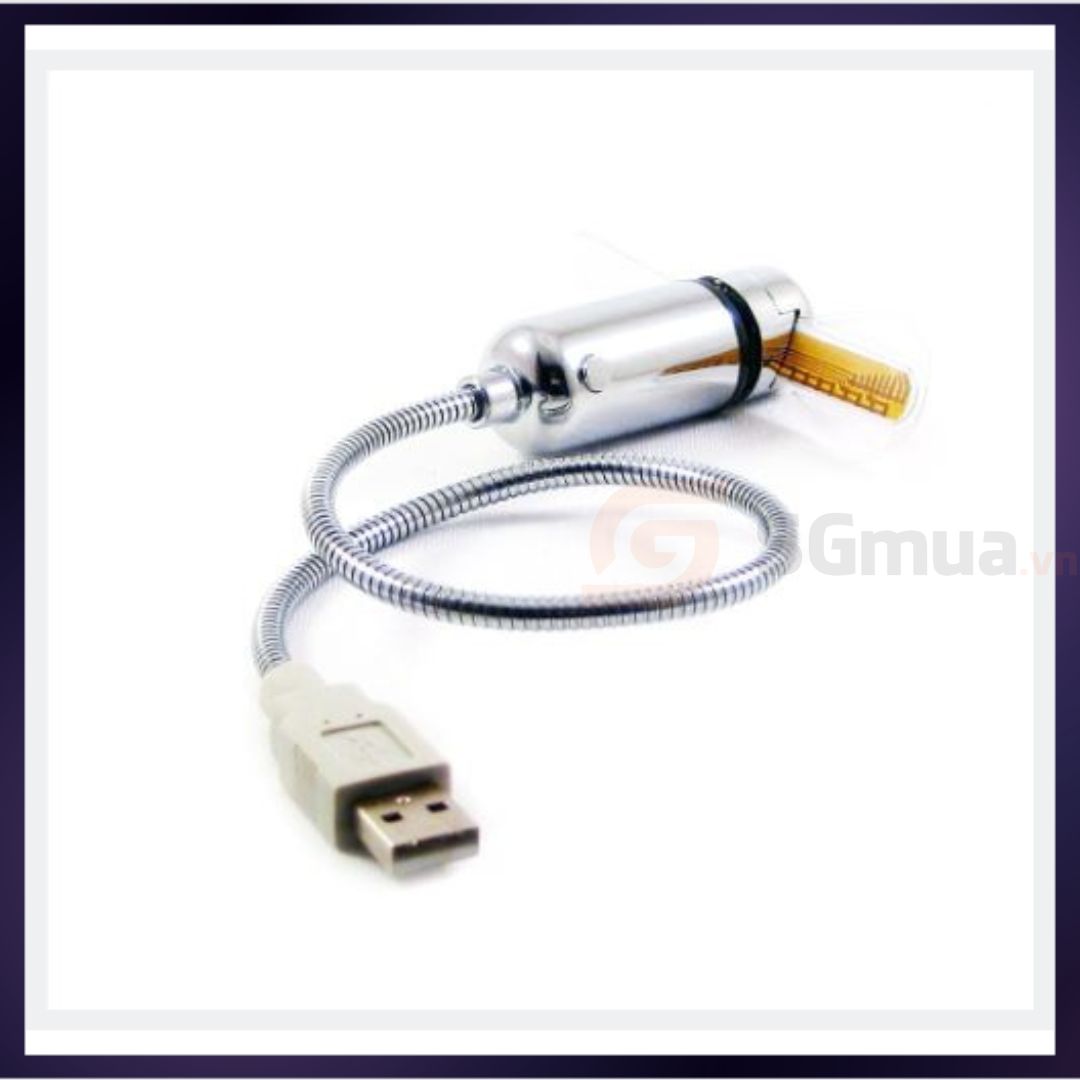 Quạt USB tích hợp Đồng hồ Đèn LED công nghệ hiện đại màu sắc thời trang phù hợp trang trí làm quà tặng