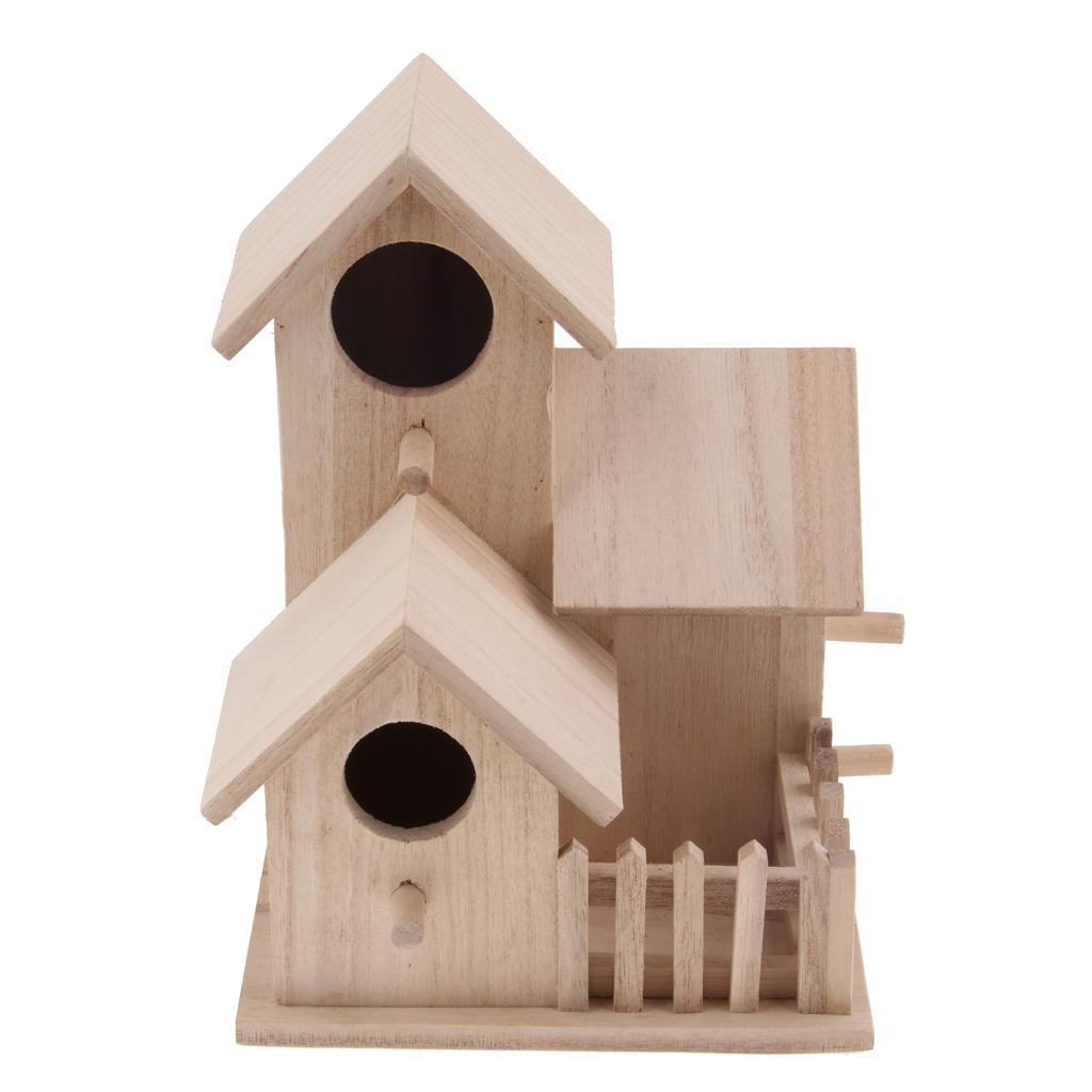 Bird House Nest Dox Wood Nest House Bird Box Wood Birdhouse Garden Decor
