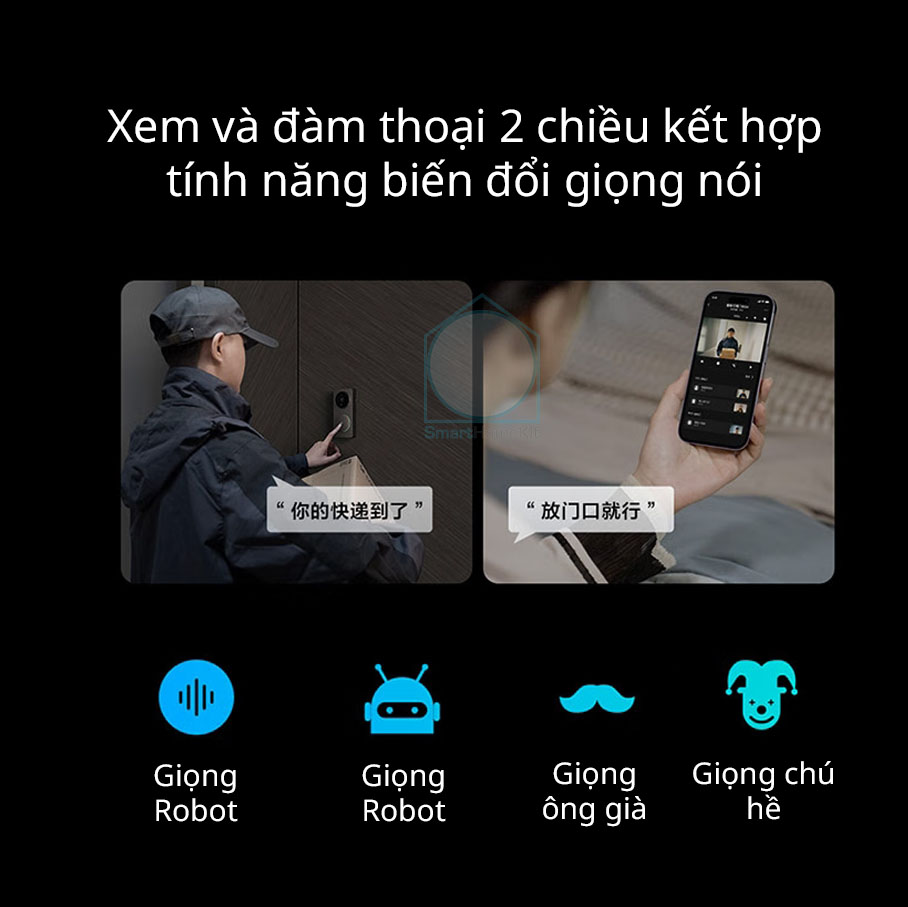 [Quốc Tế] Chuông cửa thông minh Aqara G4 Smart Doorbell 1080p Face ID - Tương Thích HomeKit - Kết nối Wifi - Hàng Chính Hãng