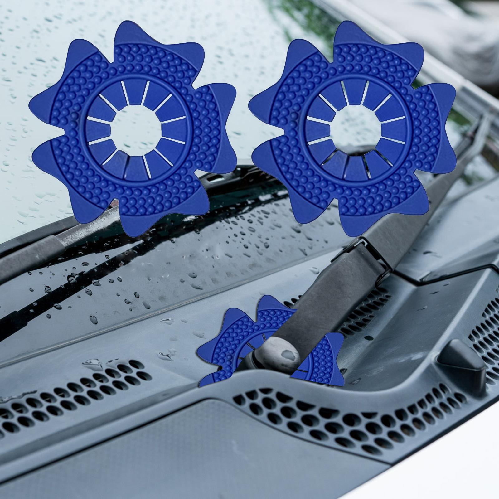 Car Windshield Wiper Arm Hole Protection Cover Blue Large