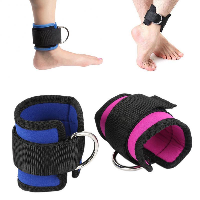 D-Ring Ankle Anchor Strap Belt Gym Cable Attachment Thigh Leg Strap Lifting Fitness Exercise Banda Elastica Resistance Bands