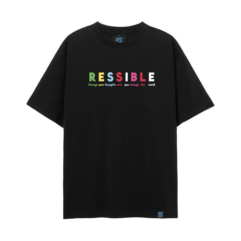 Áo thun Ressible Multicolor [Streetwear/Black]