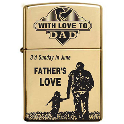 Bật Lửa Zippo 254B Khắc Hình Độc Đáo