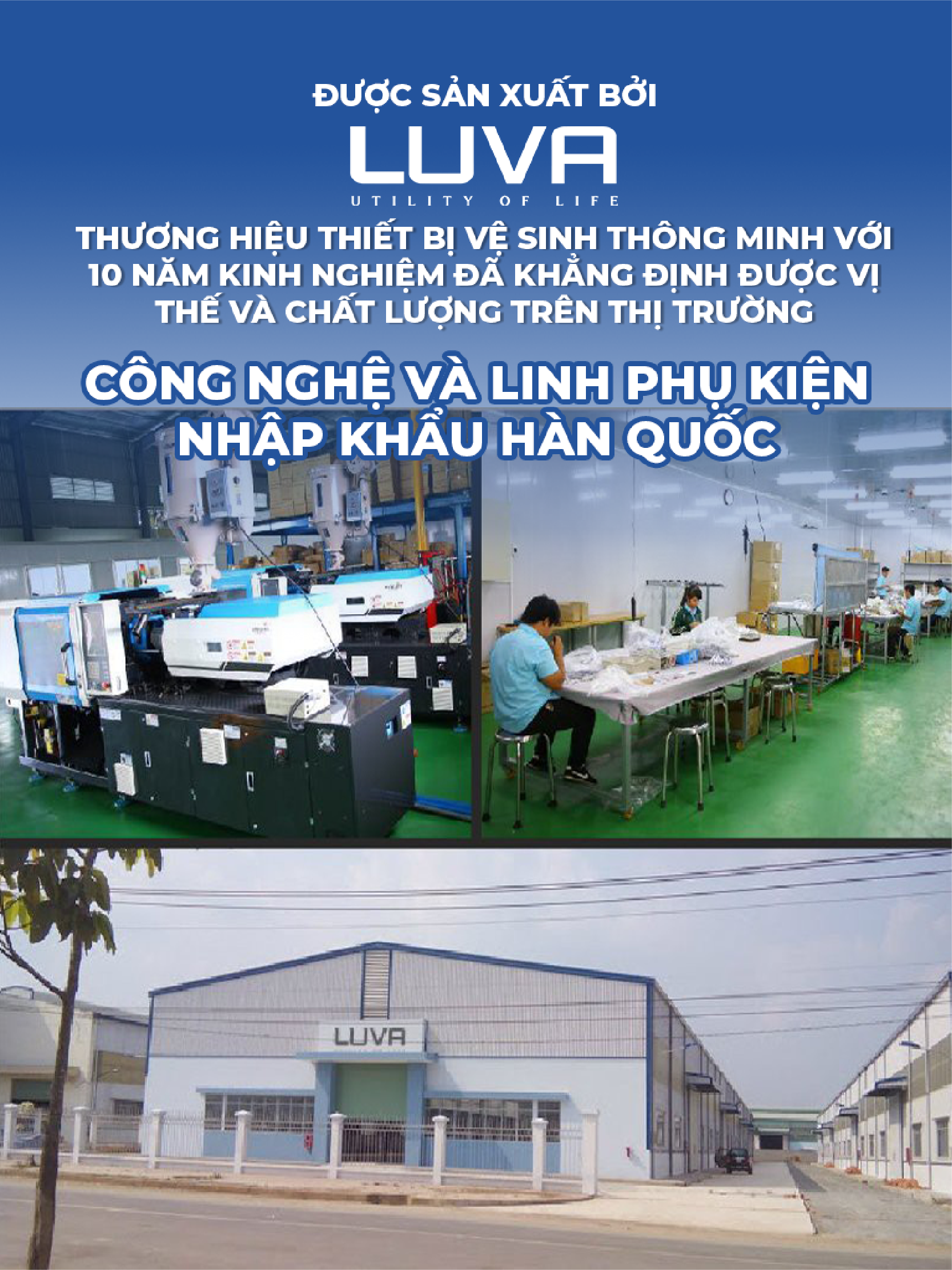 Nắp Bồn Cầu Thông Minh LUVA LB525 Xuất Hàn Quốc, BH 3 năm Đổi Lỗi 100 Ngày, Công Nghệ Hàn Siêu Âm