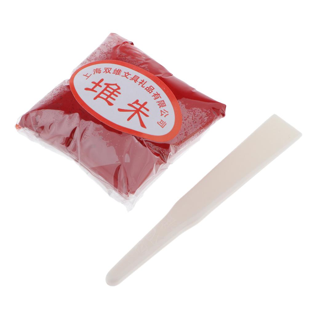 30G Màu Đỏ Dán Cho Dấu Mực Miếng Lót Tranh Thư Pháp Dụng Cụ