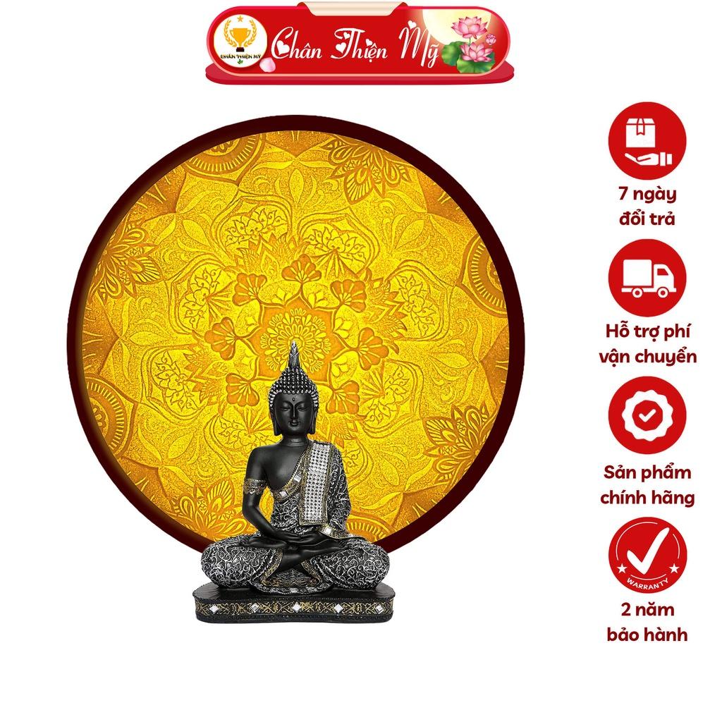 Đèn Thờ Hào Quang Phật Tranh Trúc Chỉ Tròn, Trang Trí Bàn Thờ, Hào Quang Trúc Chỉ Mandala TC-HQ-28