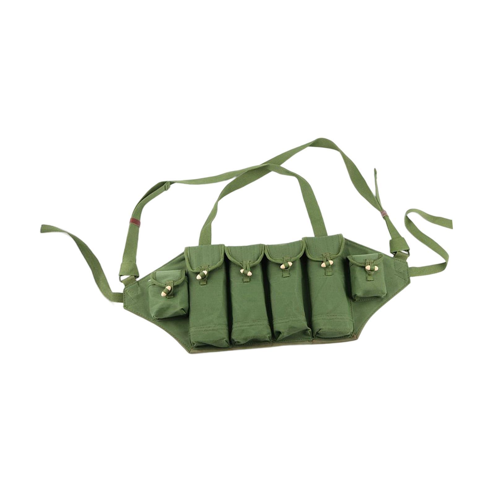 Unisex Chest Rig Storage Bag Training Gear Quick Release Portable Adjustable Bandolier Pouch Backpack Vest for CS Hunting