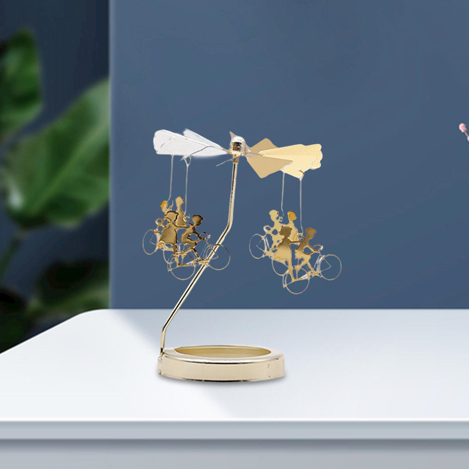 Tea Light Candle Holder Candle Lover Ornament Rotating Candlestick