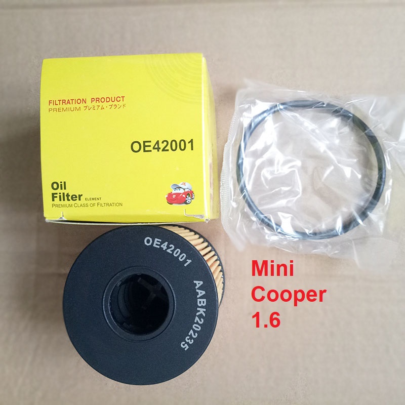 Lõi lọc nhớt Mini Cooper 1.6L 2006-2021 mã phụ tùng 11427557012 mã OE42001
