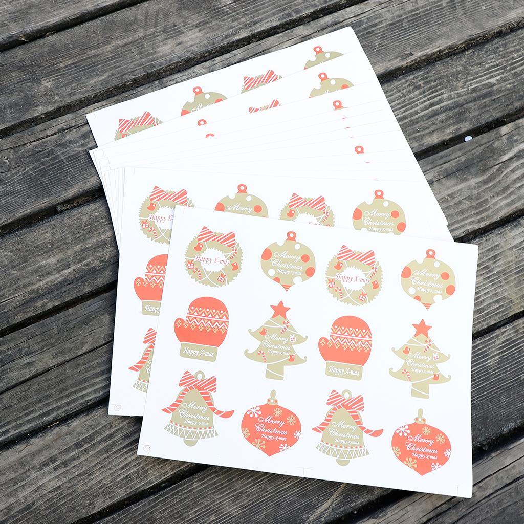 Happy Christmas Sealing Stickers Envelope Card Paste DIY Craft Decoration