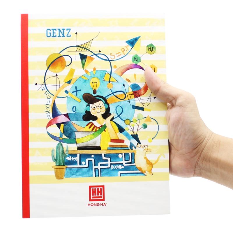 Combo 5 Vở Kẻ Ngang 200 Trang 58gsm Pupil Gen Z - Hồng Hà 1101 (Mẫu Màu Giao Ngẫu Nhiên)