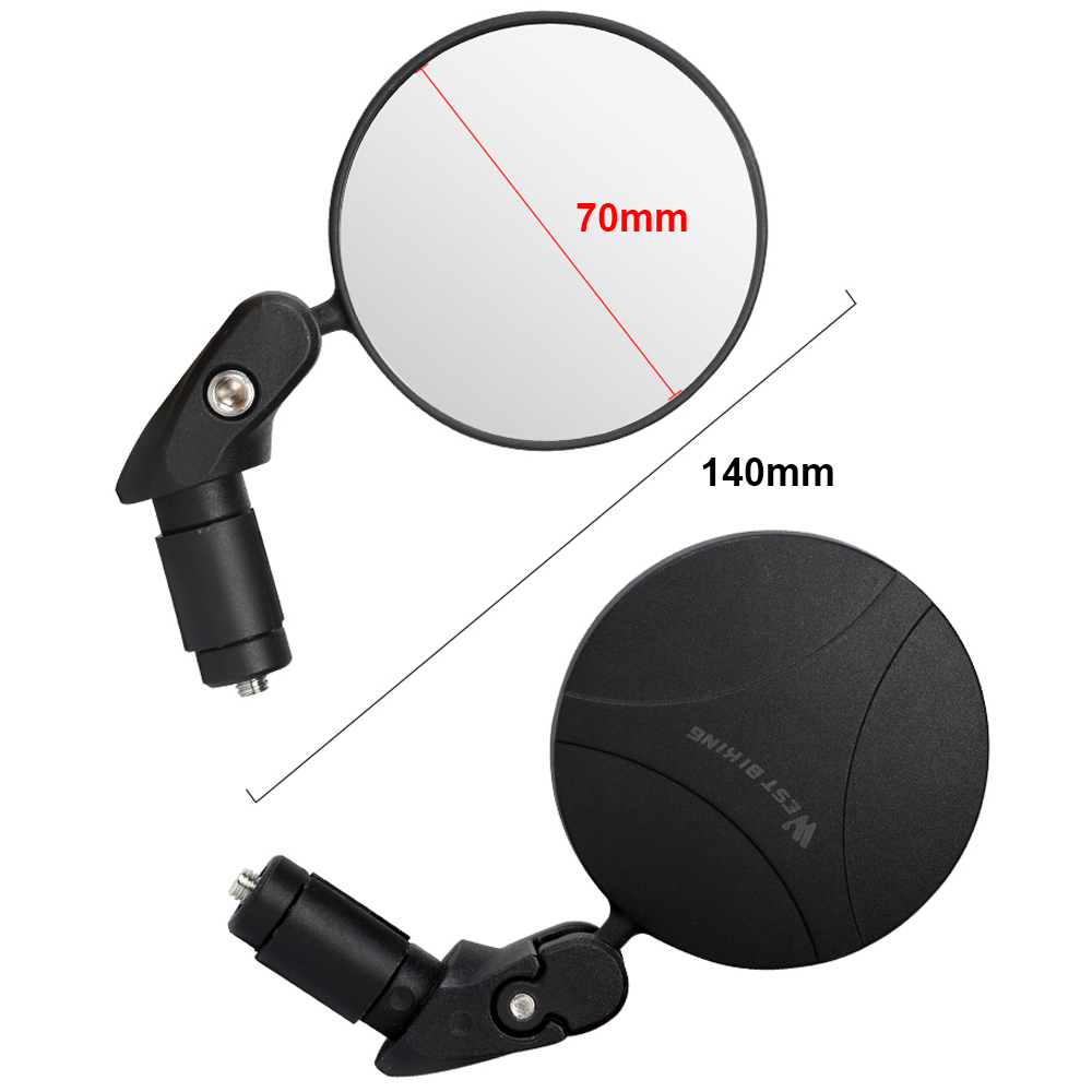 Gương chiếu hậu xe đạp xoay 360 hình tròn