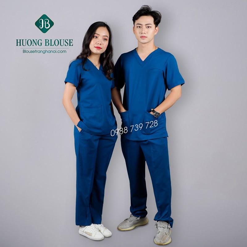 Quần áo phòng mổ, bộ scrubs cho bác sĩ - Blouse trắng Hà Nội