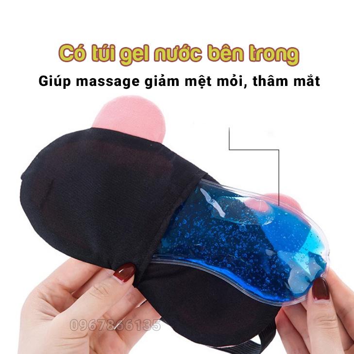 Miếng bịt mắt che mắt khi ngủ nhiều hình dễ thương có túi nước massage mắt, giảm mỏi mắt