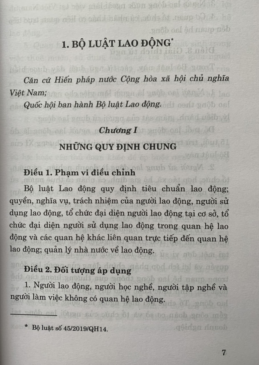 Bộ Luật Lao Động Năm 2019 Và Văn Bản Hướng Dẫn Thi Hành